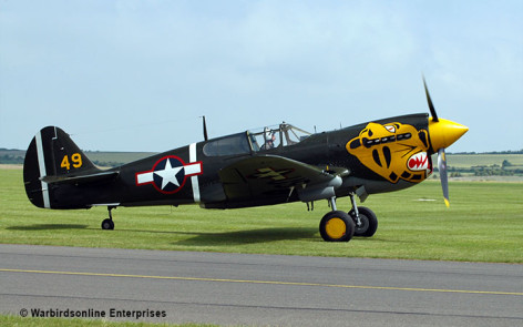 Curtiss p-40, duxford uk    | warbirds online