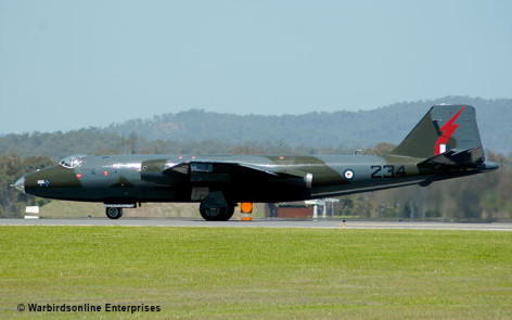 English electric canberra bomber, amberley qld    | warbirds online