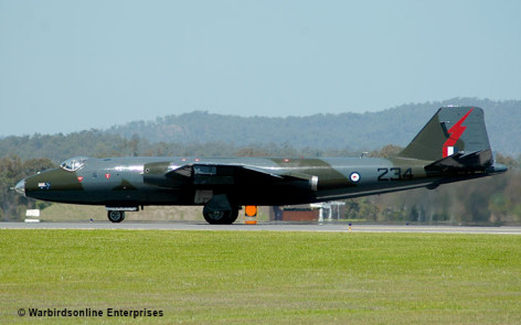 English Electric Canberra bomber, Amberley Qld