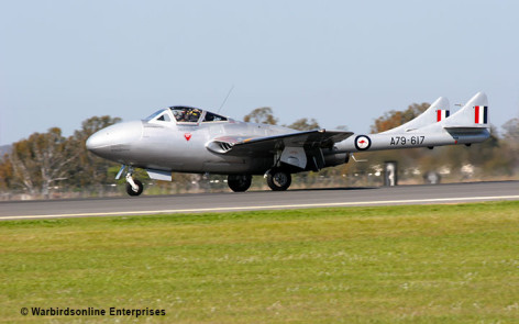 De havilland dh. 100 vampire aircraft, amberley qld    | warbirds online