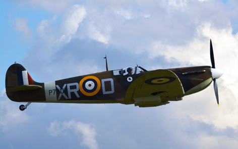 Supermarine Spitfire aircraft at Duxford Airshow 2013