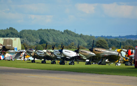 Supermarine Spitfire line up Duxford 2013