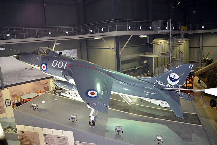 British Aerospace Sea Harrier at Fleet Air Arm Museum