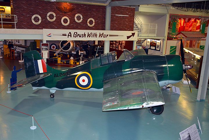 Grumman Martlet AL246 aircraft at Fleet Air Arm Museum