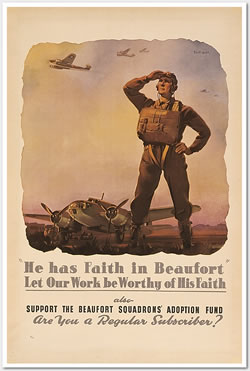 He has faith in Beaufort poster courtesy of AWM ARTV09054