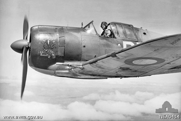 CAC Boomerang A46-128 courtesy AWM NEA0414 showing "U Beaut 2" nose art