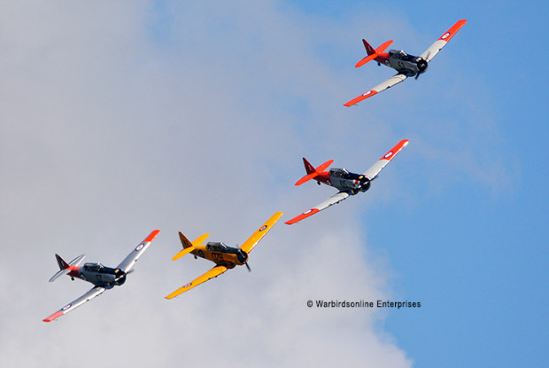 T6 Harvard display Tauranga airshow 2014
