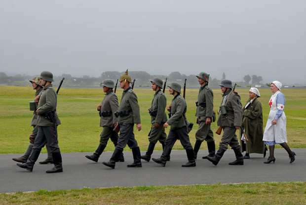 WW 1Reenactors Tauranga airshow 2014