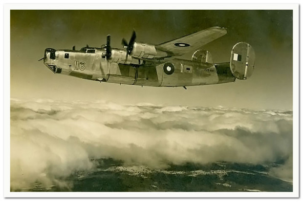 B24 Liberator over Tocumwal -image © John Parker