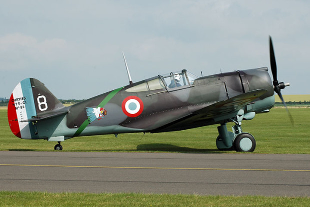 Curtiss p-36 hawk at duxford 2005    | warbirds online