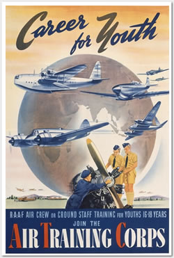 Career for youth air training corps poster - courtesy Australian War Memorial ARTV04289