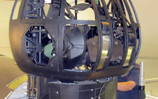 Lockheed Hudson A16-105-lowering turret - image AWM