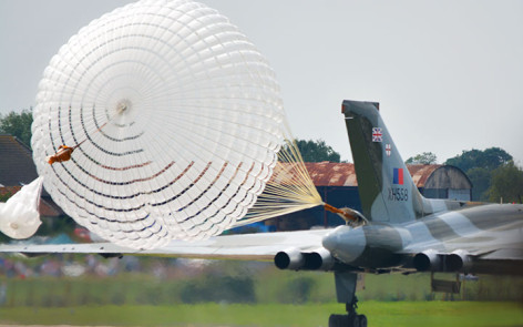 Avro Vulcan shute deployed