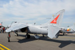 British Aerospace Sea Harrier FA2s static display - rear view - Yeovilton airshow 2014