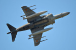 McDonnell Douglas EAV-8B Harrier Matador II Plus No 25 Spanish Navy- Farnborough 2014 - performing a fly-past underside