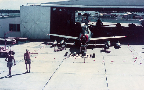 An raaf 3 sqn cac sabre on display at tengah during an air day    | warbirds online