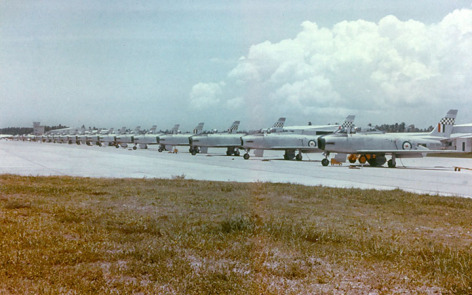 RAAF 75 Sqn CAC Sabres on the flightline at Butterworth
