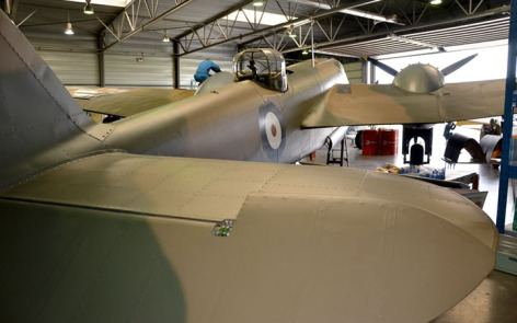 Bristol Blehheim-view from tail