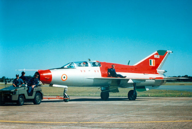 Mig 21 uti williamtown being towed for refueling    | warbirds online