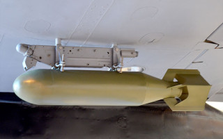 Douglas A20G Havoc wing bomb mount