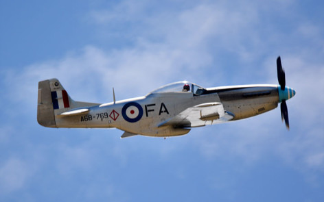 P51 Mustang "Snifter" is airborne