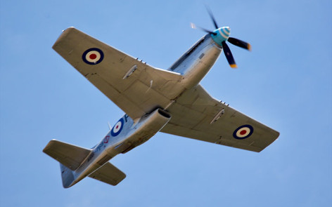 P51 Mustang "Snifter" underside view