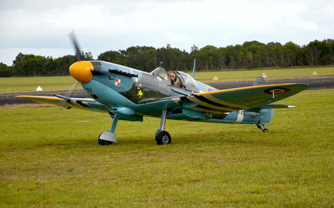 Replica Spitfire at Great Eastern Fly In 2015