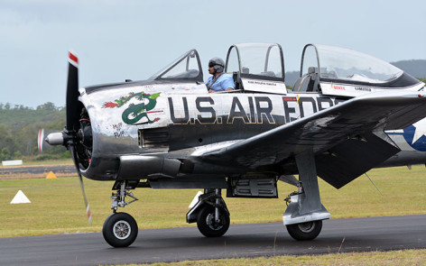 T28 D Trojan taxiing - Great Eastern Fly In 2015