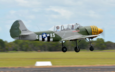 Yakovlev Yak-52 taking off