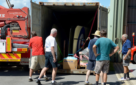 Bristol F2B Fighter arrives at Caboolture