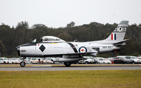 CAC Sabre A94-983 at RAN Nowra airshow 1990s