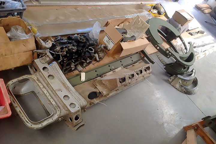 CAC Mustang A68-71 fuselage components