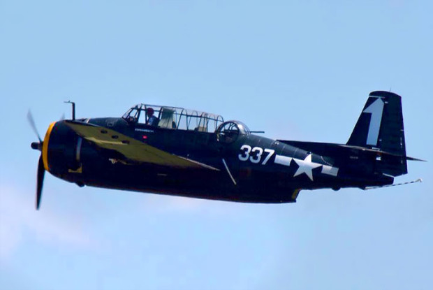 TBM Avenger VH-VTB test flight 10 Dec 2014