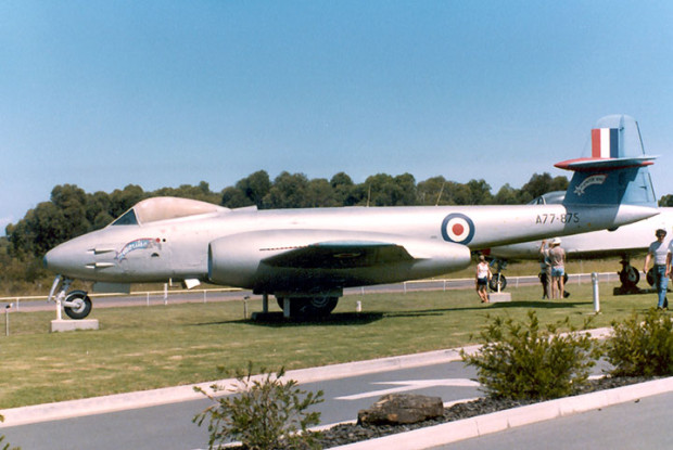 Meteor at Williamtown Main Gate 1980's