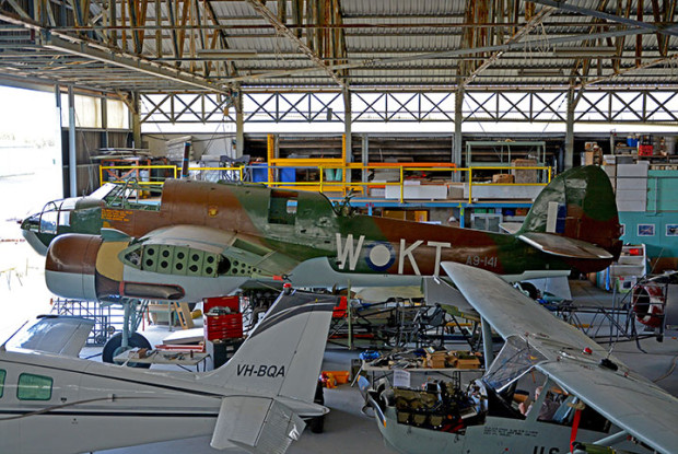 Beaufort A9 141 relocated within hangar