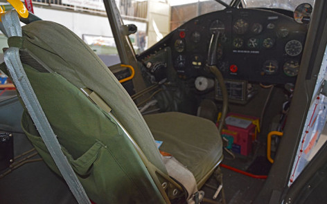 Cessna o-1g bird dog vh-xvb - interior    | warbirds online