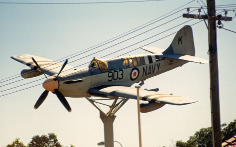 Fairey firefly as. 6 wb828 on pole at griffith rsl club    | warbirds online