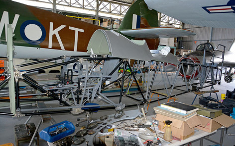 Hawker Demon Front fuselage three quarter - front view assembled