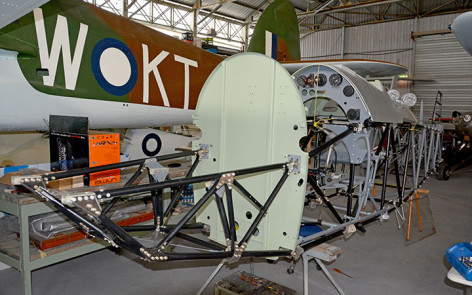 Hawker Demon Front fuselage view