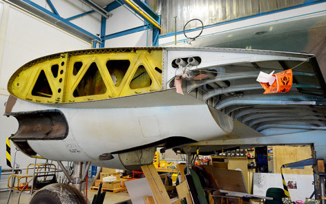 Lockheed Hudson A16-105 AWM restoration Nacelle assembly