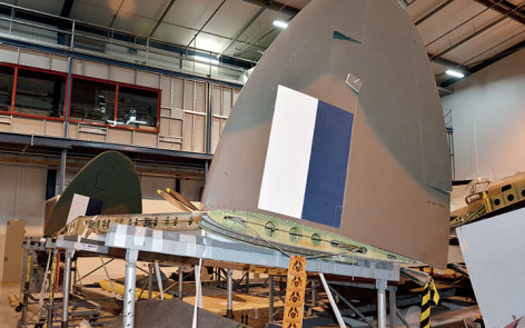 Lockheed hudson a16-105 awm restoration tail assembly ready for refitting    | warbirds online