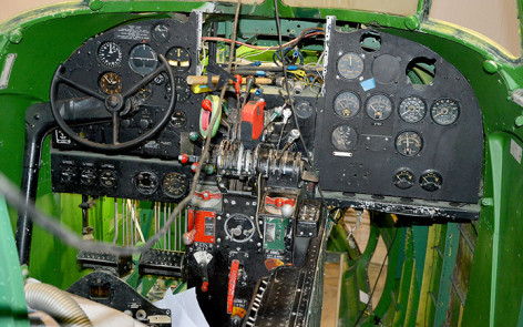Lockheed Hudson A16 105 control panel fitout