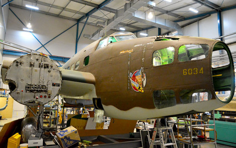 Lockheed Hudson A16-105 nose awaiting refitting of glazing