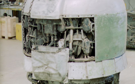 Nakajima Ki-43-I Oscar Number 750 engine in Col Pays workshop at Scone