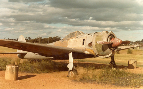 Nakajima Ki-43-I Oscar Number 750 on display at Jack Davidsons-The Oaks 1980s