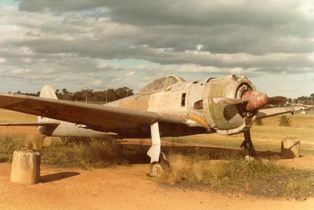 Nakajima ki-43-i oscar number 750 on display at jack davidsons-the oaks 1980s    | warbirds online