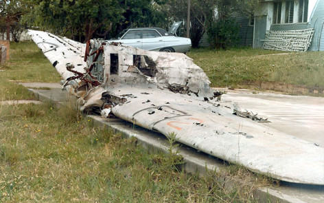 Nakajima Ki-43-I Oscar wreck 3 for AWM at HARS Schyville NSW 1980s