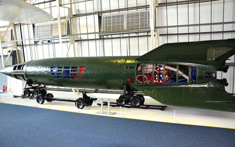 V-2 (German Vergeltungswaffe 2, Retribution Weapon 2), Aggregat 4 (A-4) guided ballistic missile RAFM Hendon UK 2014