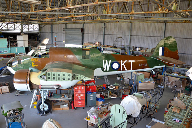DAP Bristol Beaufort A9-141 repositioned for wing fitting