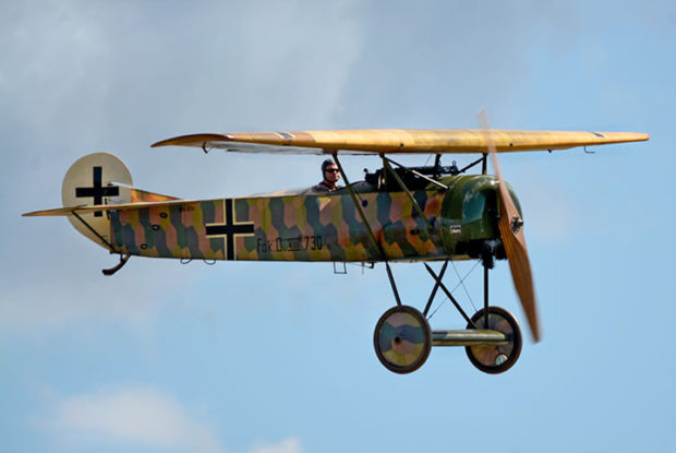Fokker D.VIII VH-EIV in the air